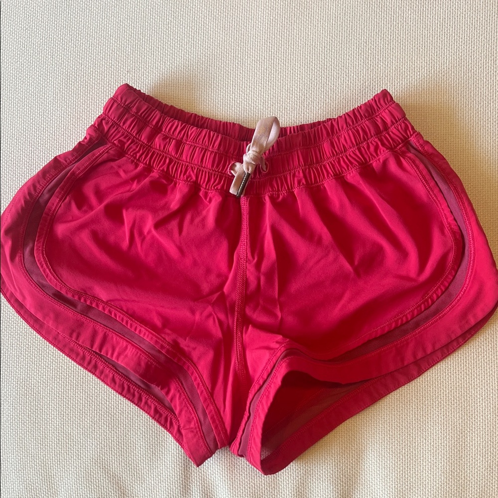 Lululemon Hot Pink Hotty Hot Style Lined Shorts